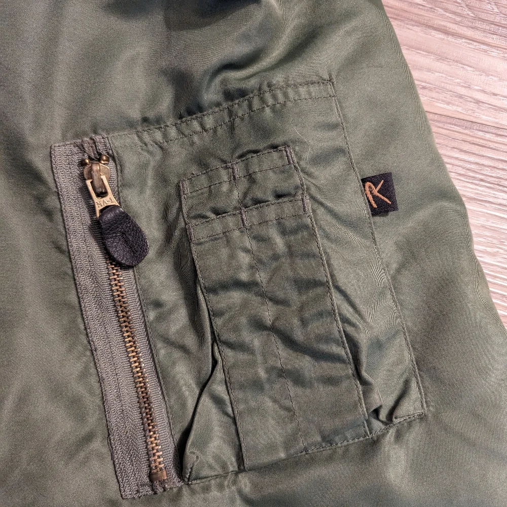 Vintage Rothco green bomber jacket XL - Picture 4 of 6